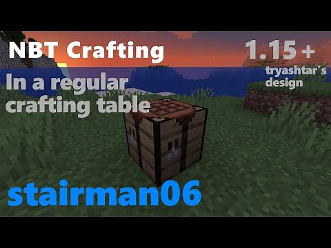 [Tutorial] NBT Crafting Recipes in Minecraft 1.15+