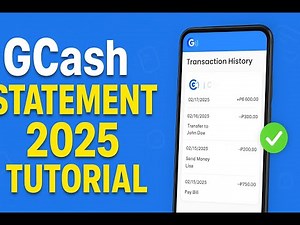 How to get Transaction History/Bank Statement from Gcash Tutorial (2025) #gcash #gcashapp