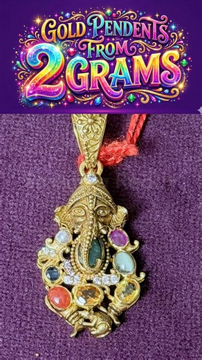 2 grams gold but 100% SHOW-STOPPER 😍 wait till you see the Navarathan Vinayaka pendant 🔥 #shorts