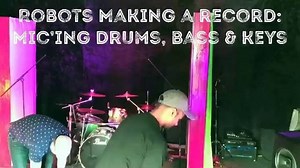 Classic style recording; LIVE. - setup drums - tighten the space with gobos and padding - mic the kit - isolate and mic bass amp - isolate vocal and violin - direct keys - special sauce - press record - rock the f out ——————— The robots are coming... #newrecord #albumoftheyear #robotnature | Robot Nature