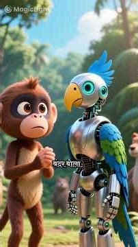 “Robo-Parrot’s Honesty Test 🦜🤖 | Short Moral Story for Kids” 🌈