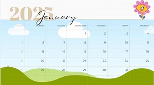 Happy Flower Calendar - Etsy