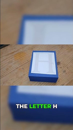 Making Letter H Box 😳 #shorts #tutorial #diy