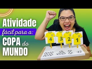 ⚽ATIVIDADE COPA DO MUNDO EDUCAÇÃO INFANTIL com molde
