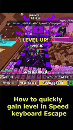 How to quickly gain level +1 in Speed ​​Keyboard Escape 3