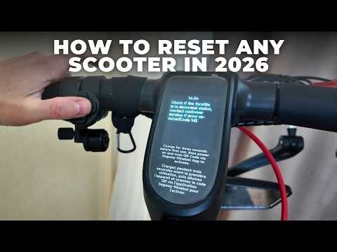 How to RESET Any Electric Scooter | Fix Bluetooth & Errors (2026)