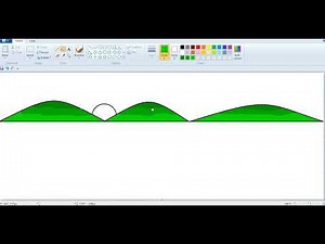 EP33วาดภาพภูเขา ท้องฟ้า ด้วยโปรแกรม Paint