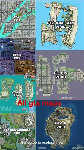 all gta maps #gta #grandtheftauto #fyp #viral #shorts