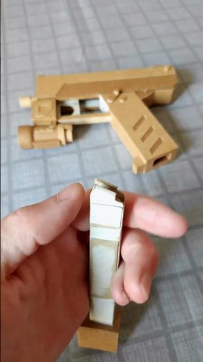 Cardboard gun | semi automatic | DIY | pistol