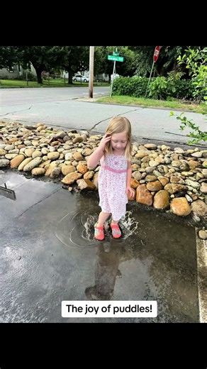 Jumping up and down in muddy puddles! #westernnc #rainyday #muddypuddles