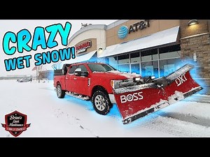 SNOW PLOWING ACTION!! ► 6.5" Of Wet Snow & Pouring Rain On A Saturday!