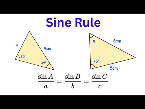 How to Find the Missing Side & missing Angle of Any Triangle (Sine Rule)