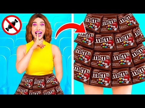 How to Sneak Candy into Movie Theater | Prank Wars by TeenTeam Challenge