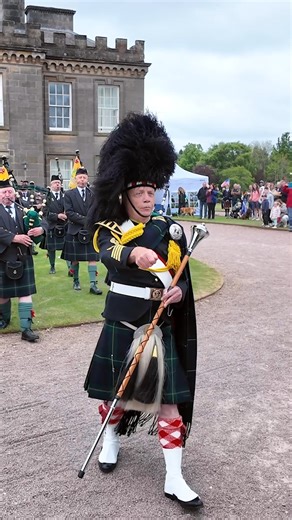 24K views · 1.5K reactions | The Gordon Highlanders Association Drums and Pipes, led by Drum Major Andy Curwen, march off as they finish their display outside Gordon Castle. This was on Sunday 18th May 2025, during the 2025 Gordon Castle Estate Highland Games and Country Fair, and they were playing their famous regimental tune 'Cock o' The North'. #gordoncastle #marchingband #gordonhighlanders | Scotland's Pipe Bands | Facebook