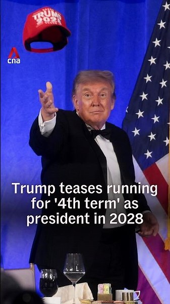 Trump teases running for '4th term' as president in 2028