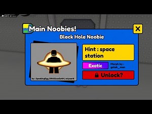 How To Get Black Hole Noobie In Find The Noobies Morphs | Roblox