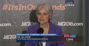 Announcement from 2012 Green Party Presidential Candidate Jill Stein