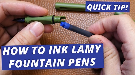 How to Fill a LAMY Fountain Pen - The Goulet Pen Company