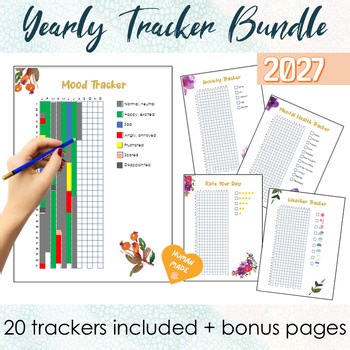 2027 All-in-One Yearly Tracker Pack