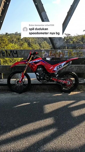 Modifikasi Papan Nomor dan Speedometer CRF 450