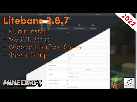 Litebans [2.8.7] - How to Install Plugin, Web Interface & Setup MySQL! (2022 Guide)