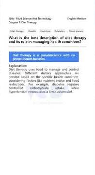 What is Diet Therapy? Explained!