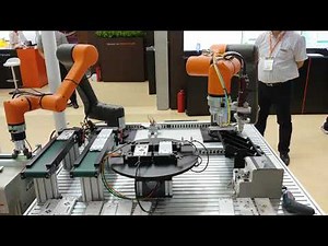 Hanwha HCR-5 Collaborative Robot Assembly Line
