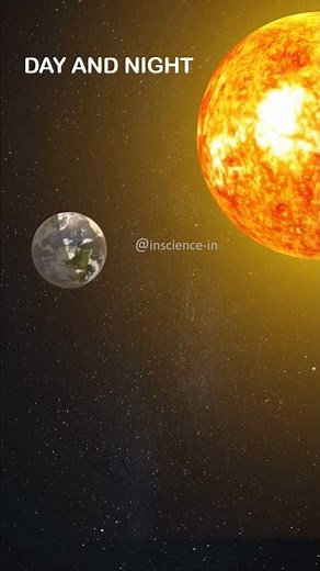 Day and night 🌆🌃 #DayAndNight #Space #InScience #rotation
