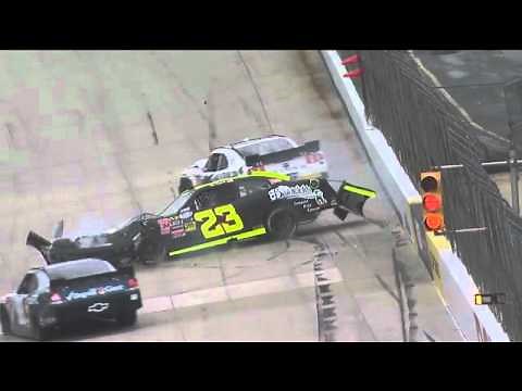 Kevin Swindell Alex Kennedy huge crash 2011 5-Hour Energy 200 at Dover