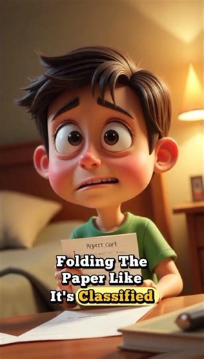“Trying to Hide a Bad Report Card… Until Your Parents Find Out 😂📚”