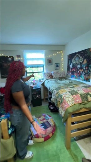 First week of college = dorm glow up ✨ #dormtour