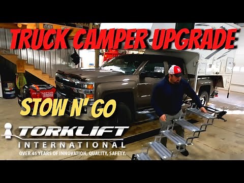 Installing Torklift Stow N" Go Steps on an Arctic Fox Truck Camper