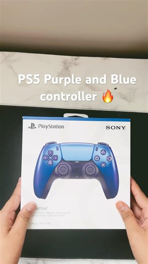 PS5 Purple and Blue controller unboxing 😍