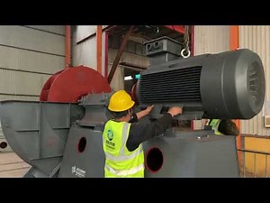 The assembly process of the complete centrifugal fan