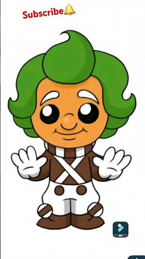 How To Draw Oompa Loompa Willy Wonka short video
