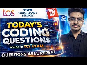 TCS Coding Questions Asked in Today's TCS Exam | TCS Free NQT | Questions Repeating