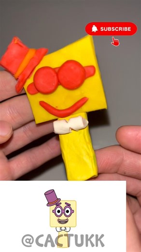 DIY Clay Cartoon Character 🎨 Easy & Satisfying Craft Tutorial #Shorts@cactukk