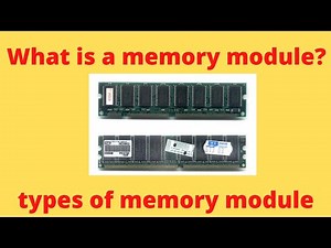 What is memory module? Where is memory module? How many types of memory module? @simandtudies