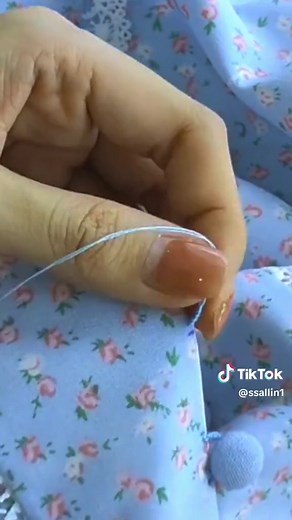 How To Sew A Hand Stitched Button Loop #latest #samstitch #new #tipsandtricks #easy #button #foryouシ #stitch #sewing #loop #tips #trend #trick #hack #fashion #design #designerfashion #shirts #sarees #blouse #ideas #brand #beginner #stitched