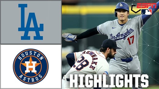 HOME RUNS GALORE 💥 Los Angeles Dodgers vs. Houston Astros | Full Game Highlights | ESPN MLB