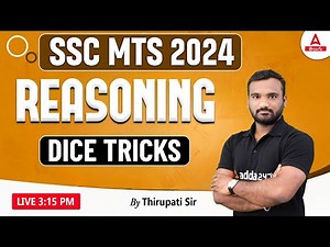 SSC MTS Reasoning Classes 2024 Telugu | Dice Reasoning Tricks | Adda247 Telugu