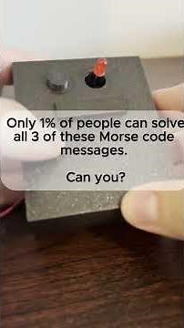 📟 Only 1% Can Solve All 3 Morse Code Challenges. Can You?