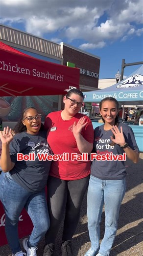 30 reactions | Festival fun and friendly faces!  We loved spending the day at the Boll Weevil Fall Festival serving smiles and seeing so many of you stop by. Huge thanks to the @enterprisechamber, @mainstreetenterprise and everyone who made it happen! #CFAEnterprise #BollWeevilFallFestival | Chick-fil-A Enterprise (AL) | Facebook