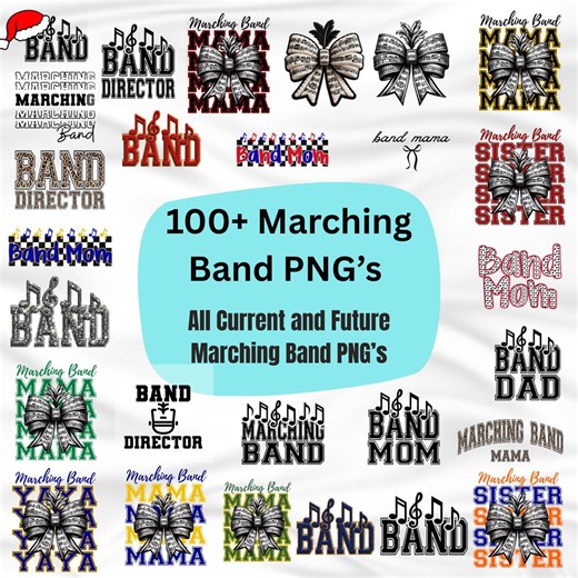 Marching Band PNG Bundle: Marching Band Mega Bundle Clipart Sublimation Graphics (digital Download) - Etsy