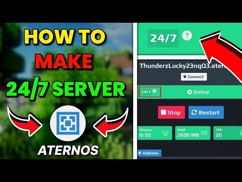 How To Make 24/7 Minecraft Server In Aternos||How To Make Always Online Java+Pe Server||No Clickbait