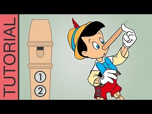 When You Wish Upon a Star (Disney - Pinocchio) - Recorder Notes Tutorial
