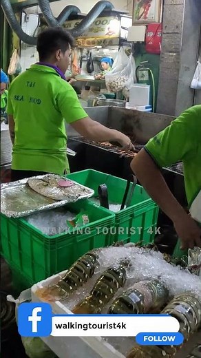 Chinatown Food Street Bangkok - Walking Tourist 4K