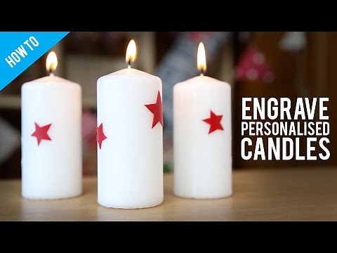 DIY Engraved Wax Candles