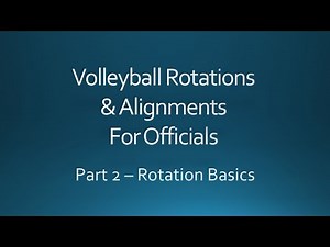 Volleyball Rotations and Alignments for Officials (Part 2: Tracking Rotations)