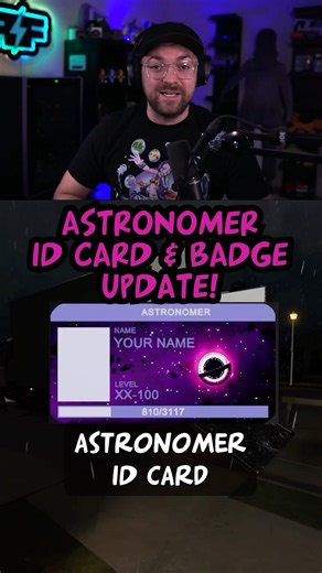 ASTRONOMER ID CARD & BADGE UPDATE 🪐 | Phasmophobia #shorts
